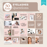 200 Eyelashes Posts - Social Media Templates